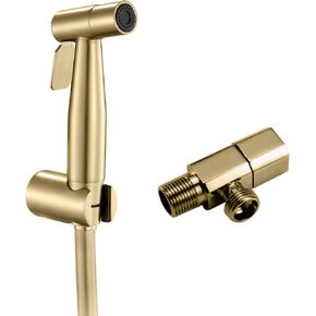 Handheld Bidet Sprayer Stainless Steel, Bathroom Bidet Sprayer Set, Bidet Shower for Toilet, Pet Shower, Muslim Shower, Baby Cloth Diaper Sprayer, Wall Mount,Black