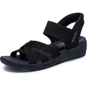 Skechers Women's Arya-Cooling Off Hands Free-slip-ins Wedge Sandal