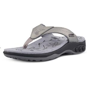 Therafit Marina Women's Premium Leather Arch Support Sandal - comfort, protection and relief from arch pain, heel pain, plantar fasciitis, pronation and other foot pain symptoms