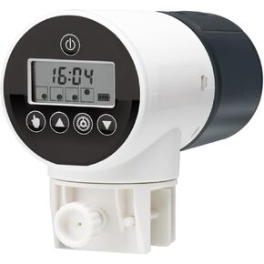 Automatic Aquarium Feeder Intellint Timing Feeder Fish Tank Gold Fish Feeder Lar Capacity Smart LCD Display Dispenser For Beginnners DIY Use(750i)