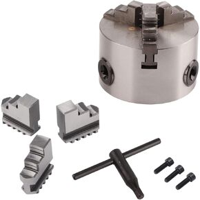 3inch SANOU K11 80 3-Jaw Self Centering Lathe Chuck Small Volume High Precision for Woodworking Lathe