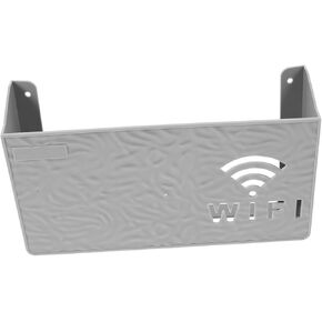 WiFi Router Storage Box Wall Mounted Router Cover for Home Office Material Space-Saving Design Easy Installation Outlet Hider for Clean Setup