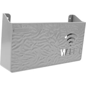 jojofuny Router Shelf Wall Mount Decorative Storage Box for Router Easy Access