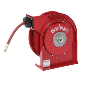 Reelcraft 4420 OLP Premium Duty Drage Retractable reel ، 1/4 "× 20 '، 300 psi ، includer erm/water compans ، red