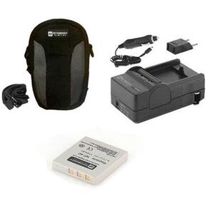 Syenrgy Digital Camera Accessory Kit Works with Pentax Optio T20 Digital Camera includes: SDC-21 Case, SDNP40 Battery, SDM-142 Charger
