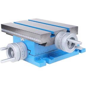 Rotatable Drilling Milling Machine Cross Slide Tab 225 * 175mm Drilling Milling Machine Cross Slide Table Work Table XY with Ruler XY Travel 105x90mm