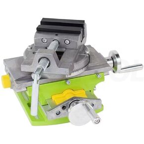 Rotatable Drilling Milling Machine Cross Slide Tab 2 in 1 Milling Drilling Precision Vise Swivel Base Table Aluminium Alloy Compound Worktable Multi-Functional Cross Table(Non-rotatable)