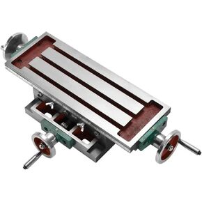 Rotatable Drilling Milling Machine Cross Slide Tab Precision Cross Table Milling Machine Pallet Sliding Table Multi-Functional 350/450 Drilling Milling Machine Platform(Package 2)