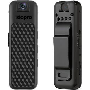 1080P Wearable Body Camera – Night Vision Mini Video Recorder with 180° Rotating Lens, Portable Chest Cam for Security, Travel, Sport & Class
