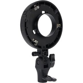 حامل محول Mount Bowens ، ألومنيوم كاميرا فلاش ناعم صندوق محول محول لضوء LED Softbox Beauty Disk Smobrella