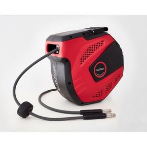 Hose Reel with 1600 Series Work Hose -3/8" X 100', Red, Black, 129900