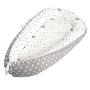 Baby Lounger Pillow for Newborn 0-24 Months, Snuggle Me Lounger Cover for Newborn Babies Essentials Gifts, Cotton Baby Pillows for Sleeping for Newborn, Lightweight Infant Lounger for Home and Travel