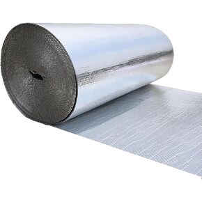 Insulation Film Self-Adhesive Bubble Insulation Film, Home Insulation Attic Sunscreen Radiator Reflective(10m)