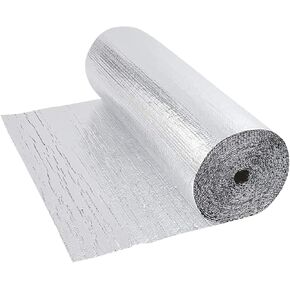 Heat Insulating Aluminium Foil Roof Heat Aluminium Foil Bubble Barrier Vapour Barrier for Boats(1 * 10M)