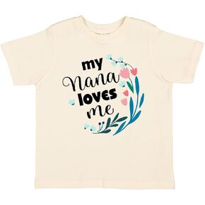inktastic My Nana Loves Me Granddaughter Toddler T-Shirt