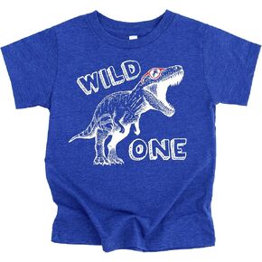 Wild One Dinosaur 1st Birthday T-Shirts for Baby Girls and Boys First Birthday Outfit