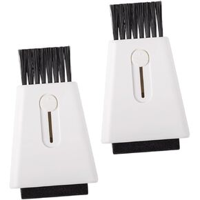 2pcs Small Dual Head Multi Functional Brush for Home and Electronics for Cleaning Keyboards Laptops and Desktops Compact and Easy to Store Cleaning Tool