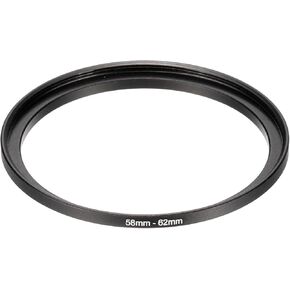PATIKIL Step-Up Ring Adapter 58mm to 67mm, Filter Step-up Rings Camera Lens Filters Metal Ring Digital for ND IR DSLR Lenses, Black
