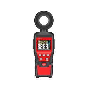 Light Meters, Illuminance Meter Handheld Illuminance Meter High Precision Illuminance Meter 100000LUX, Illuminance Meter Handheld Ambient Temperature Measuring Instrument(A)