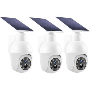 Appreciarel Simulated Surveillance Camera Street Light, Appreciarel Simulated Solar Camera, Light Bulb Fake Security Monitor Cameras, Intelligent Human Body Sensing Lighting (2set)