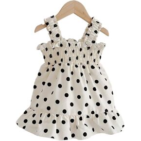 Baby Girl Summer Polka - Dot Sundress - Ideal for 3M - 24M in Saudi Arabia