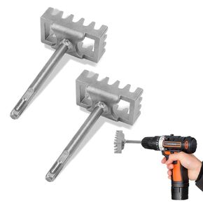 Square Hole Cutter for Electrical Box, Manganese Steel Rectangle Slot Cutter for Electric Hammer, Fast Wall Square Hole Puncher for Brick Concrete Cement Stone (2)
