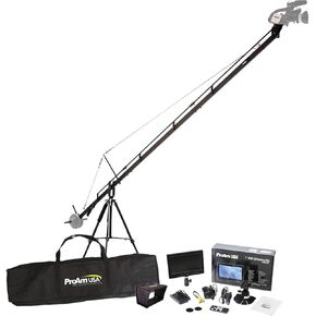 Proam Orion DVC210 12 'حزمة إنتاج الزفاف ، تشمل DVC210 12' Crane ، فرامل الميل ، Mount ، Bag ، 7 "HDMI Monitor ، 7" LCD Sunshade ، شاحن ، أحزمة