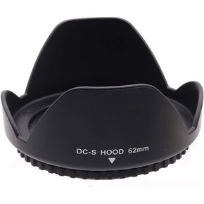 Lens Hood for 62mm, Flower Plastic Lens Hood, Screw-on Lens Hood, Fits All 62mm Brand Cameras