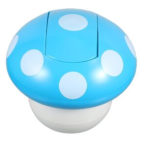 Mushroom Trash Can Lid Cute Desktop Wastebasket for Office Bedroom Living Room Sturdy Material Opening Adorable Garbage Bin for Home Car Use