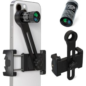 Starscope Nano Monocular and Phone Mount Scope - 3 in 1 Pocket Microscope, Loupe Magnifier, Mini Telephoto Lens for iPhone Android | High Power Magnification, Cell Phone Camera Attachable Lenses