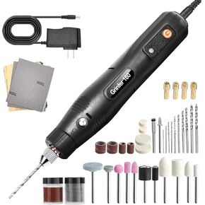 12V Wired Electric Resin Drill and Polishing Kit, 5-Speed Adjustable, 46-Piece Making Kit, Molding Resin Polishing, Mini Resin Drill Pen - For Resin Molding, Nail Art, Wooden DIY