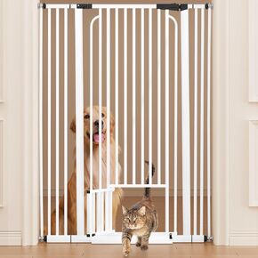 53.2 in Extra Tall Cat Gate for Doorways No Drilling, Sturdy Tall Dog Gate, Pet Gate Easy of Use