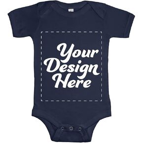 Custom Baby Bodysuit Design Your Own Body suit Add Print Text/Image Personalized Ultra Soft Cotton Baby Boy & Girl