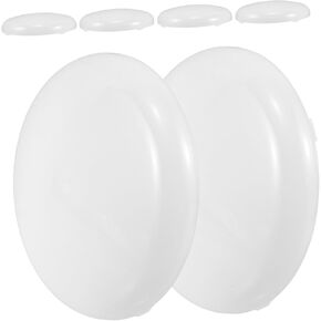 PRETYZOOM 6Pcs Round Frosted Lamp Diffuser Shades for Table and Ceiling Lights Easy Installation Glare Reduction Soft Light Panel for Residential and Commercial Use