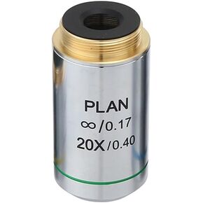 195 Microscope Objective 4X10X20X Achromatic Objective Infinity Objective Microscope Accessories for Compound Magnifier Supplies, Borescopes(60X)