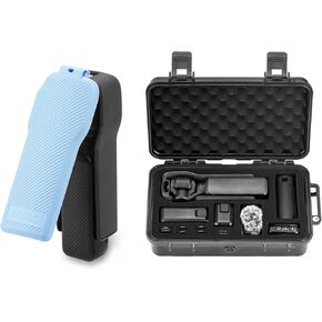 COPET 3 COVER COPERING و CAPERANTARD HARD CASE ، GIMBAL FLIP CAP PROTTECTION CAP يحمل 3 مرشحات + حقيبة تخزين لـ DJI OSMO POCKER 3 Creator Combo (Blue)