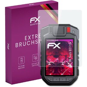 Plastic Glass Protective Film compatible with TD Tech EC110 Glass Protector, 9H Hybrid-Glass FX Screen Protector