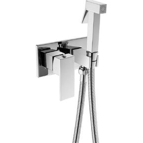 Hand Held Bidet Sprayer, Brass Bidet Faucet with Hot and Cold Water, Baby Cloth Diaper Sprayer, Portable Toilet Sprayer Kit, Bidet Attachment