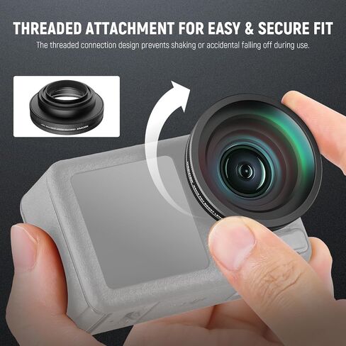 NEEWER Variable ND Filter Compatible with DJI Osmo Action 5 Pro & Action 4, ND8-32 (3-5 Stops) Screw On Neutral Density Lens Filter Multicoated HD Optical Glass Action Camera Accessories in Kuwait