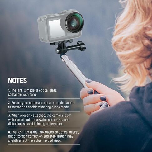 NEEWER Variable ND Filter Compatible with DJI Osmo Action 5 Pro & Action 4, ND8-32 (3-5 Stops) Screw On Neutral Density Lens Filter Multicoated HD Optical Glass Action Camera Accessories in Kuwait