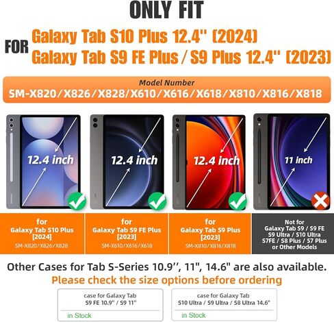 SEYMAC Stock Samsung Galaxy Tab S9 FE/ S9/ S8/ S7 حافظة بتصميم شبكي لكامل الجسم مع واقي شاشة [حزام يد دوار 360 درجة/حامل] حامل قلم رصاص لجهاز Galaxy Tab S9 FE 10.9 بوصة/ S9 11 بوصة 2023 (أسود) in Kuwait