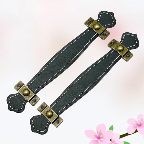 2 PCS Cabinet Drawer Pulls Modern Kitchen Handle Pulls Furniture Vintage Handles Drawers Drawer Pulls Retro Style Handle - (Color: Black, Size: Size 1) in Saudi Arabia