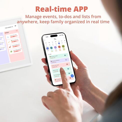 Digital Calender 15.6 Inch Smart Wall Calender, Touchscreen Electronic Calender Planner for 2025 Family Chore Chart Rewards and Schedules, Interactive Display, APP Access, Wall Mount or Stand in Kuwait