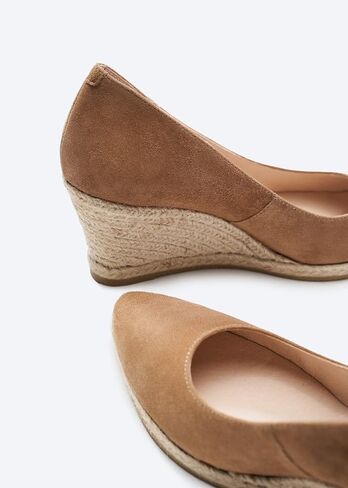 Viscata Roses Espadrille Suede Ledges U Cut Enseam Shoes 2.75 بوصة U Cut Spain مصنوعة يدويًا للنساء من قماش القطن العلوي المتنفس مع الجوت الطبيعي بنسبة 100 ٪ ، لجميع المناسبات: عارضة ، عمل ، حفلة in Saudi Arabia