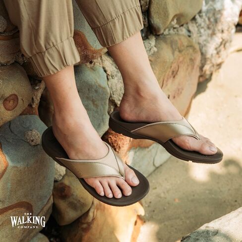 Balboa Women's Arch Support Flip Flops | Orthopedic Sandals for Women with Built-In Orthotics in Kuwait
