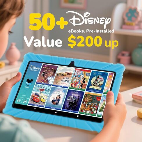 Contixo Kids Tablet Bundle V8, 7-inch HD, Ages 3-7 Toddler Learning Tablet with Camera, WiFi, Parental Control & Kid Safe Bluetooth On The Ear Headphones Bundle Purple, Perfect for Back to School in Saudi Arabia