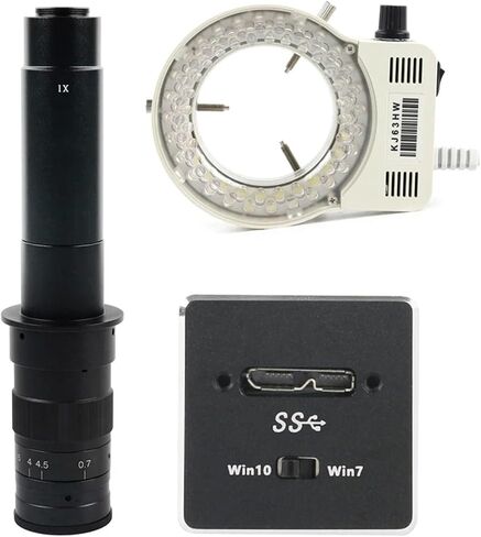 High Speed Micro USB 3.0 USB 3.0 5MP Industrial CMOS Microscope Camera Electronic Digital Eyepiece Mini C Mount Video Camera (with 300x Lens) in Saudi Arabia