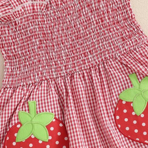 Baby Girl Summer Clothes Romper Dress Plaid Outfit Newborn 3 6 12 18 Months Onesie Smocked Bodysuit Infant Outfit in Saudi Arabia