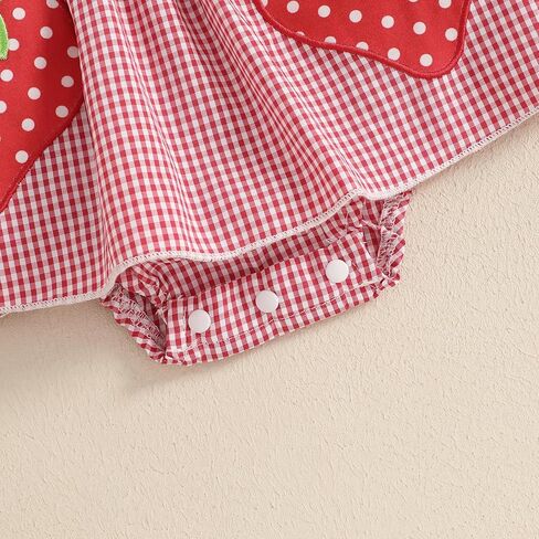 Baby Girl Summer Clothes Romper Dress Plaid Outfit Newborn 3 6 12 18 Months Onesie Smocked Bodysuit Infant Outfit in Saudi Arabia