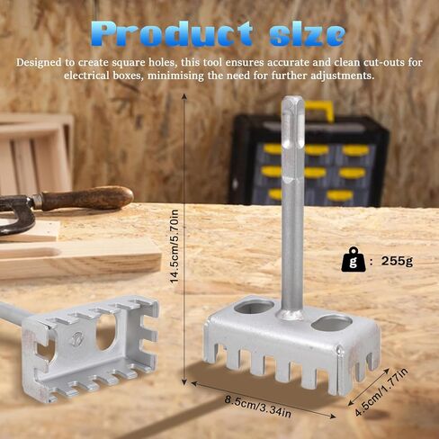 Creative Square Hole Cutter for Electrical Box, Model 86 Electric Box Square Hole Cutter for Brick Concrete Cement Stone in Kuwait